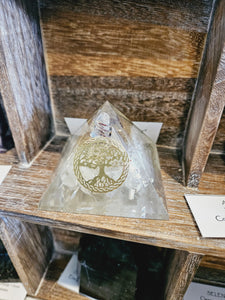 CC Orgonite Pyramid - Selenite