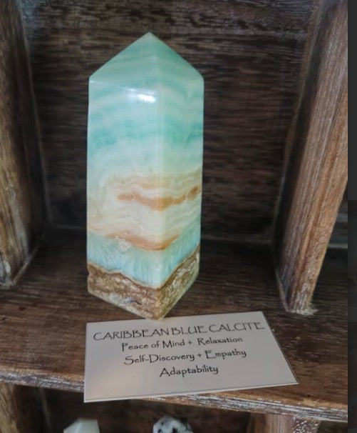 CC Caribbean Blue Calcite Tower