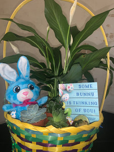 Lily & Succulent Bunny Basket