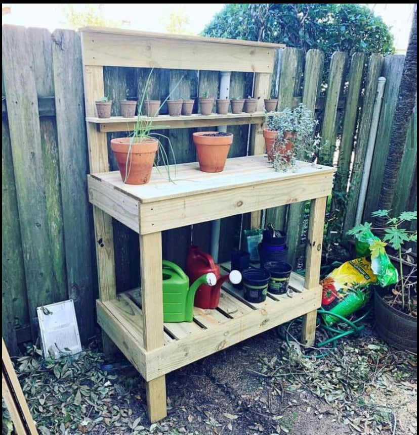 plant pot bench Potter's Bench – Crazy Plant Bae