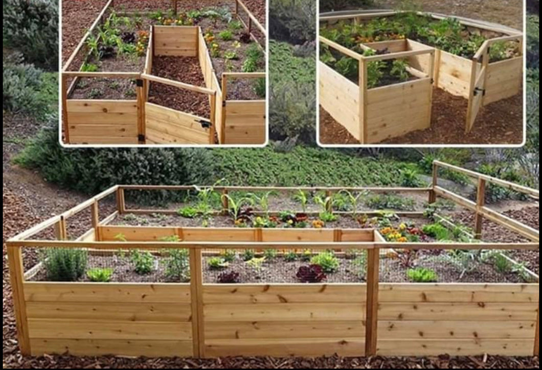 Enclosed raised bed