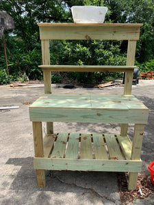 Potter’s Bench with soil bin
